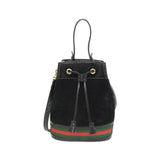 Gucci Ophidia Suede Enamel Shoulder Bag