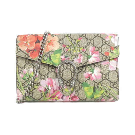 Gucci Dionysus GG Supreme Blooms Chain Wallet