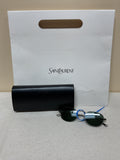 Sunglasses Luxury Designer By Yves Saint Laurent In Silver -as is