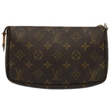 Louis Vuitton Pochette Accessoire  Canvas Clutch Bag