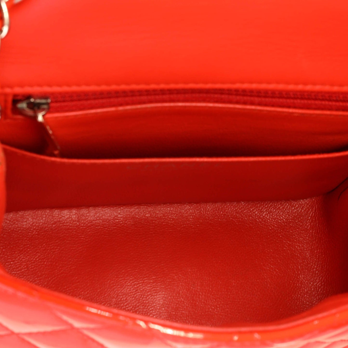 Square Classic Single Flap Bag Quilted Patent Mini