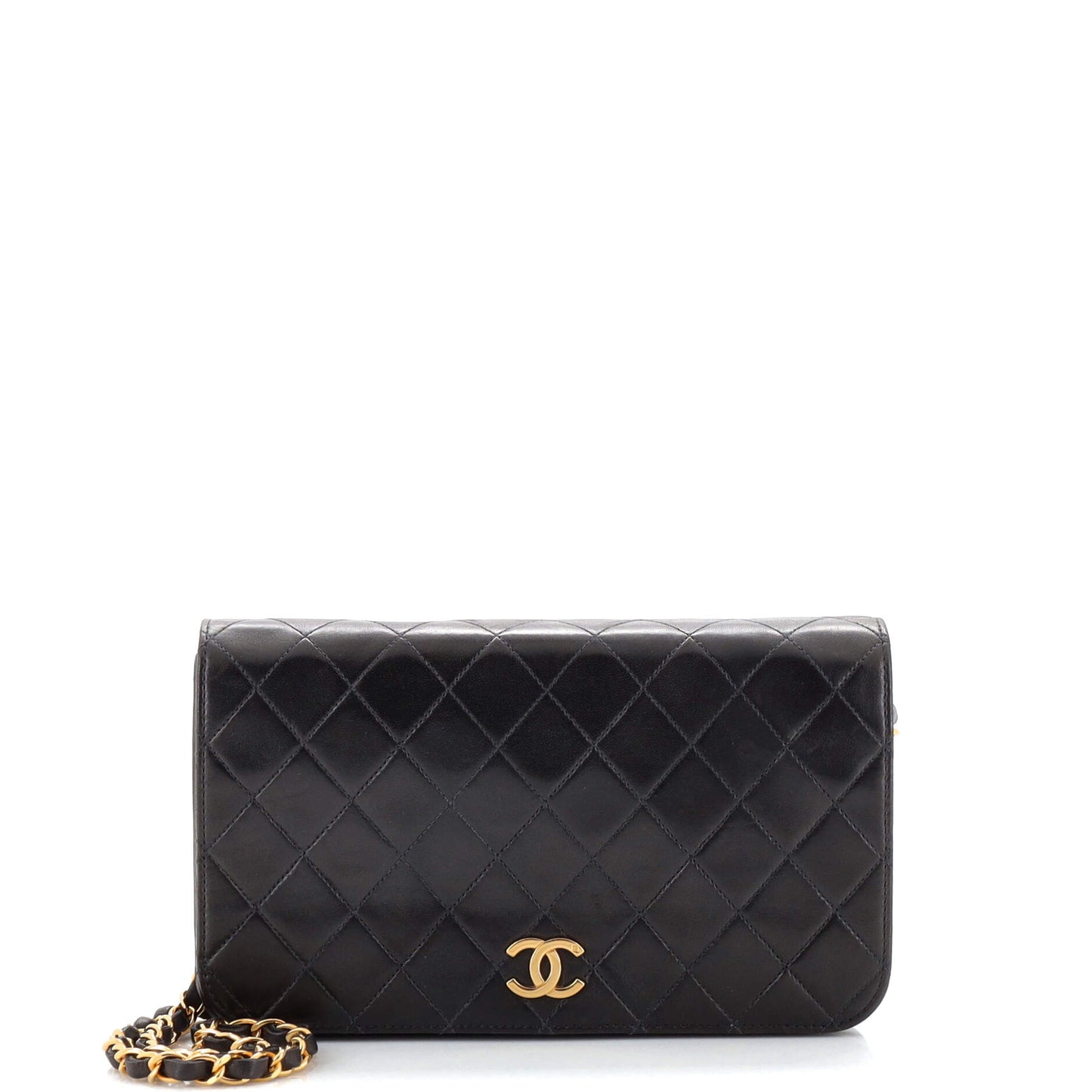 CHANEL   Full Flap Bag Quilted Lambskin Medium