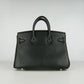 Hermes Birkin 25cm Handbag 6068 black golden