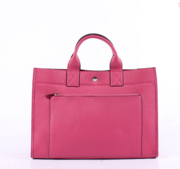 Luxury Hermes Briefcases 6008 Ladies Cow Leather Pink