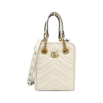 Gucci GG MARMONT Quilting Chevron Leather Shoulder Bag
