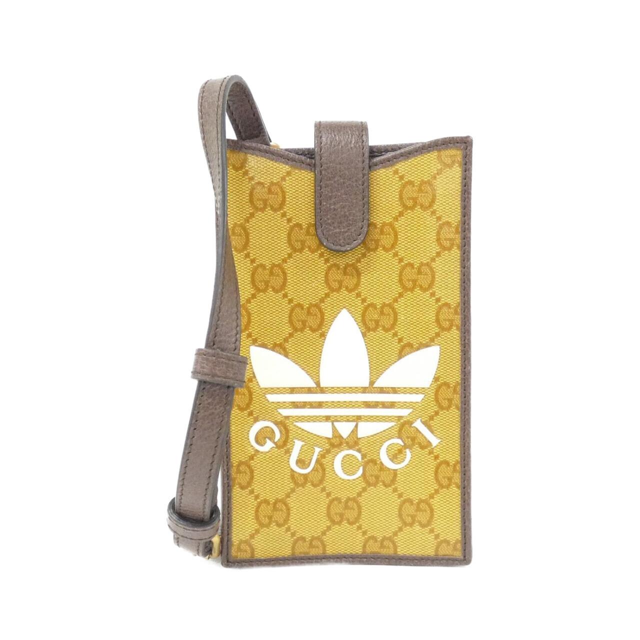 Gucci adidas Trefoil Print GG Crystal Canvas Phone Case
