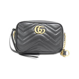 Gucci GG MARMONT Quilting Chevron Leather Shoulder Bag