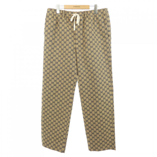 Gucci GG Canvas Leather Interlocking G Pants