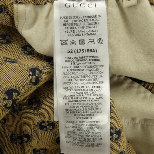 Gucci GG Canvas Leather Interlocking G Pants
