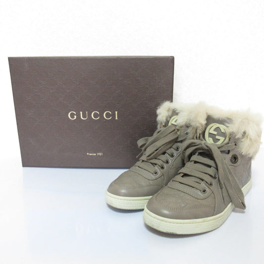 Gucci Interlocking G Shima Leather High Top Sneakers