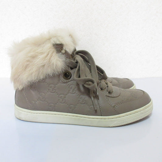 Gucci Interlocking G Shima Leather High Top Sneakers