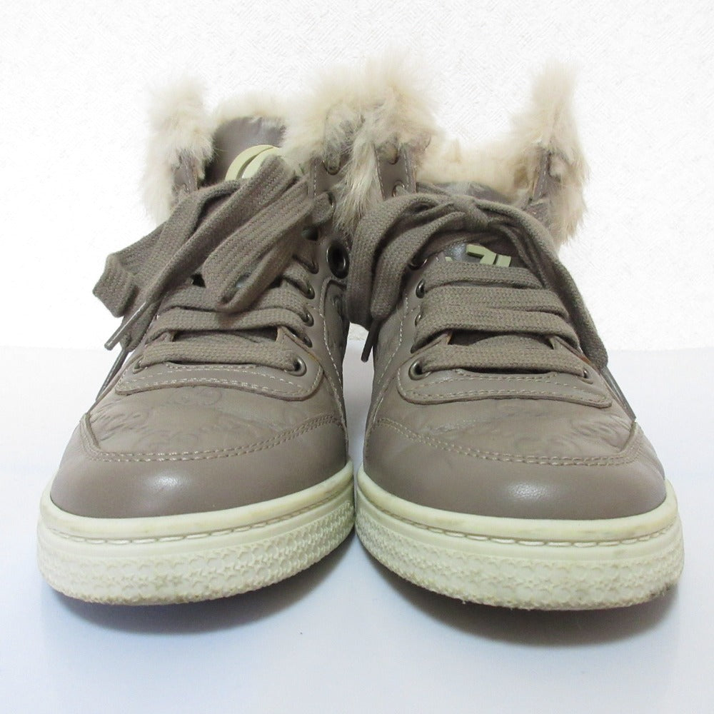 Gucci Interlocking G Shima Leather High Top Sneakers