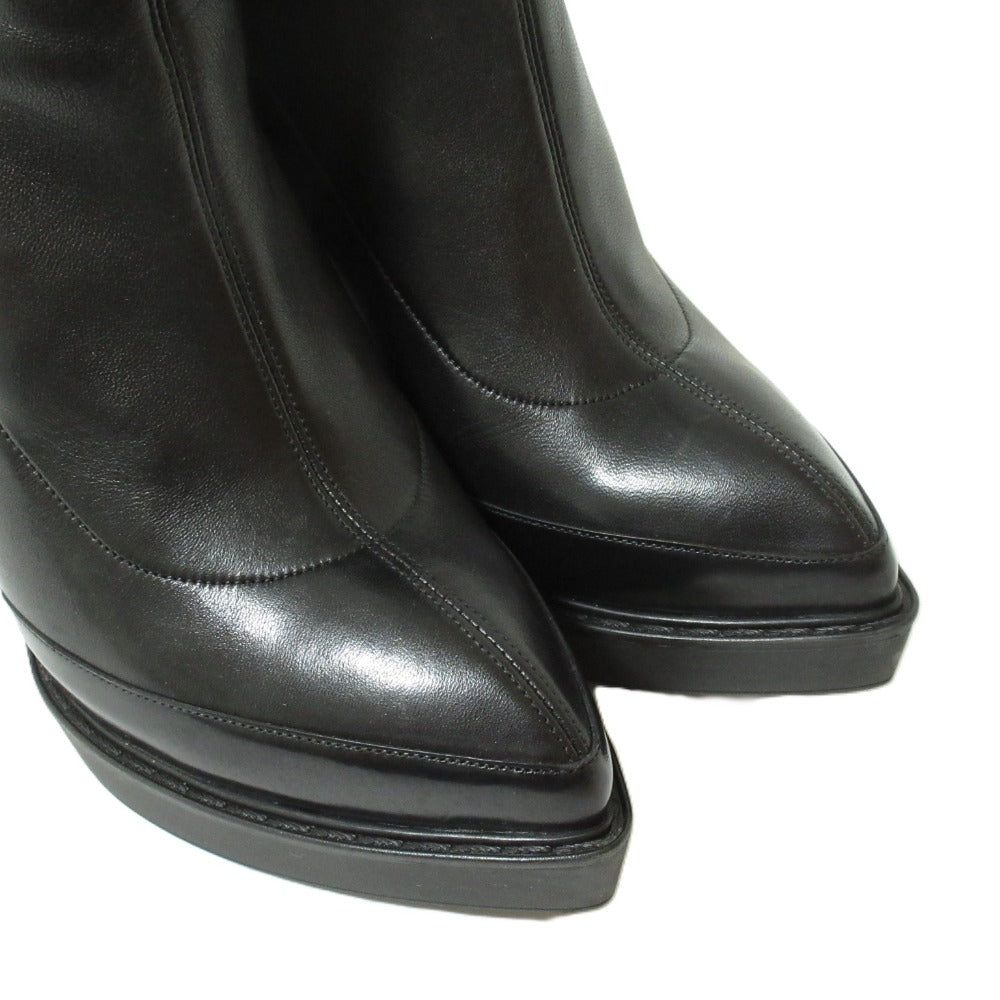 Gucci Leather Pointed Toe High Heel Short Boots