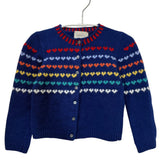 Gucci Heart Cashmere Blend Knit Cardigan