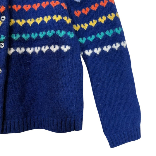 Gucci Heart Cashmere Blend Knit Cardigan