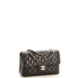 Classic Double Flap Bag Quilted Caviar Small
