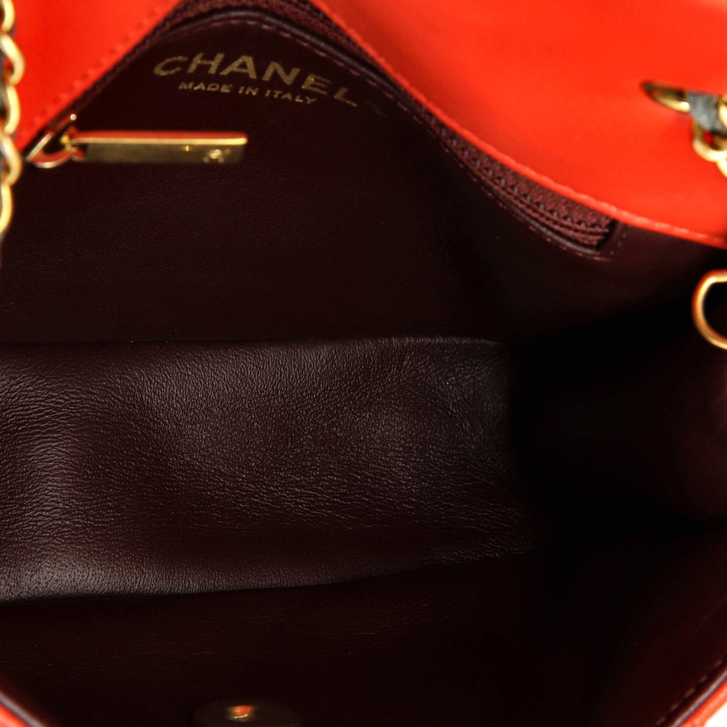 Two Tone Flap Bag Quilted Lambskin Mini