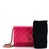 Wallet on Chain Quilted Caviar
