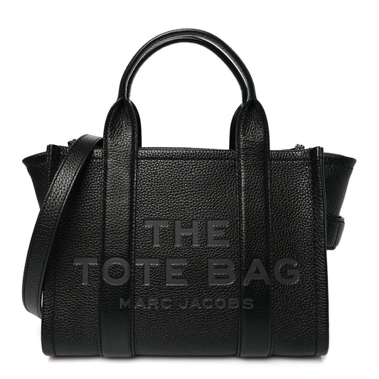 Marc Jacobs Grained Calfskin Small The Tote Bag Black