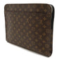Louis Vuitton Macassar  Canvas Clutch Bag