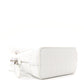 Balenciaga Calfskin Logo Crocodile Embossed Mini Ville Top Handle Bag White Black