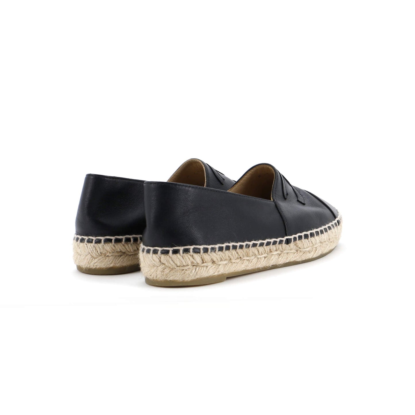 Women's CC Cap Toe Espadrilles Leather