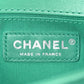 Amelia Lambskin Rubber Quilted Small Tone Boy Flap Green Black