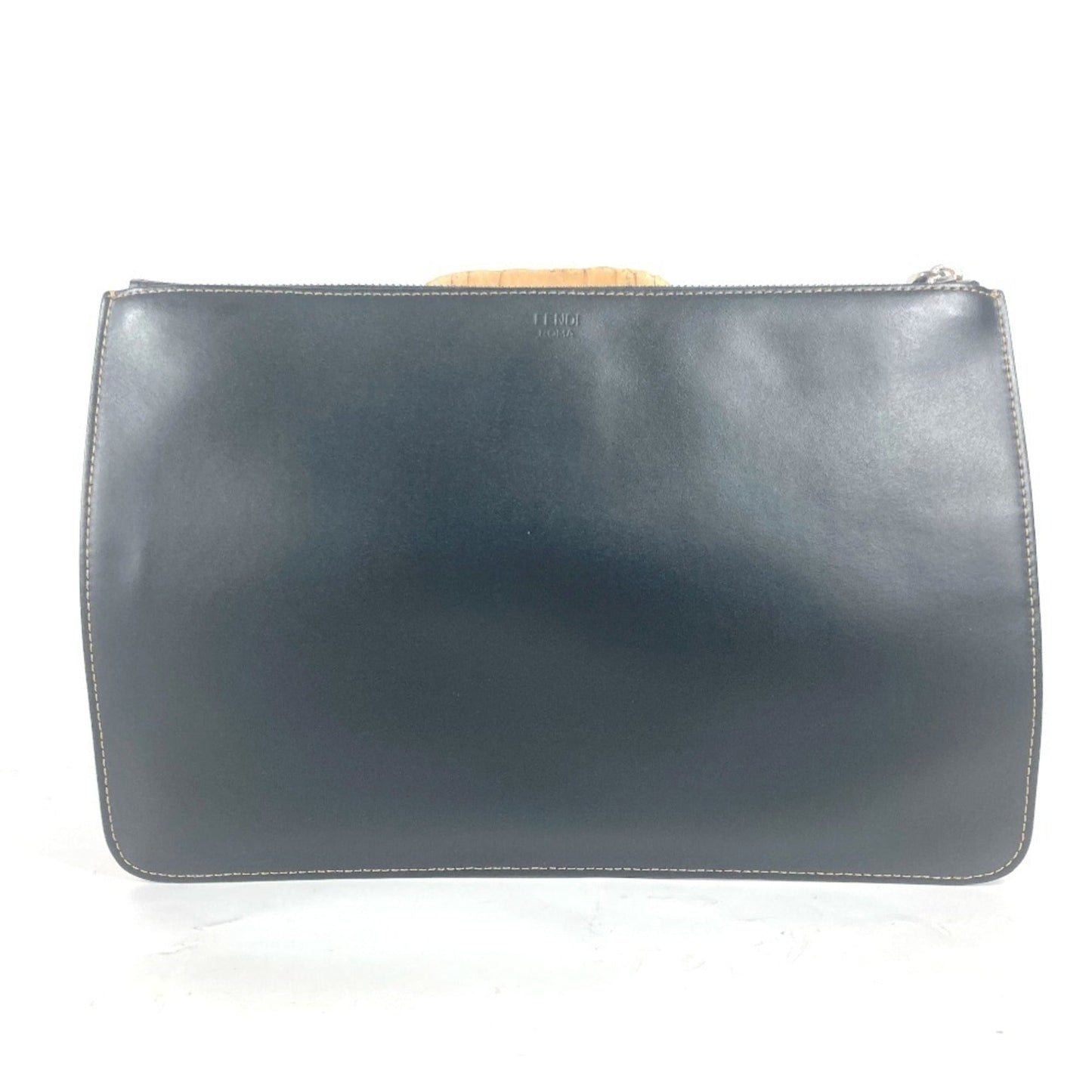 Fendi   Leather Clutch Bag (Pre-Owned)