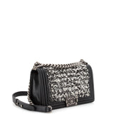 Boy Flap Bag Braided Tweed Old Medium