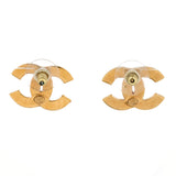 CC Stud Earrings Metal with Enamel