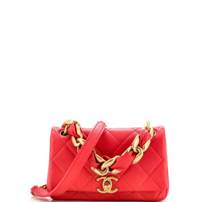 Chain Is More Flap Bag Quilted Lambskin Small