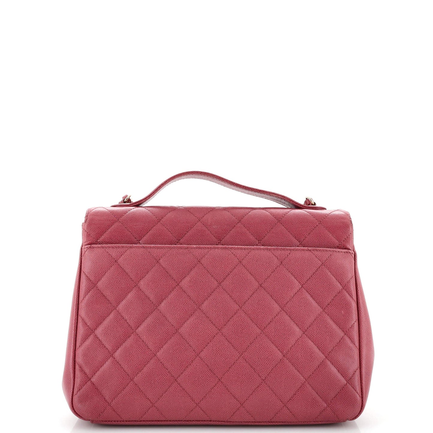 Business Affinity Flap Bag Quilted Caviar Large