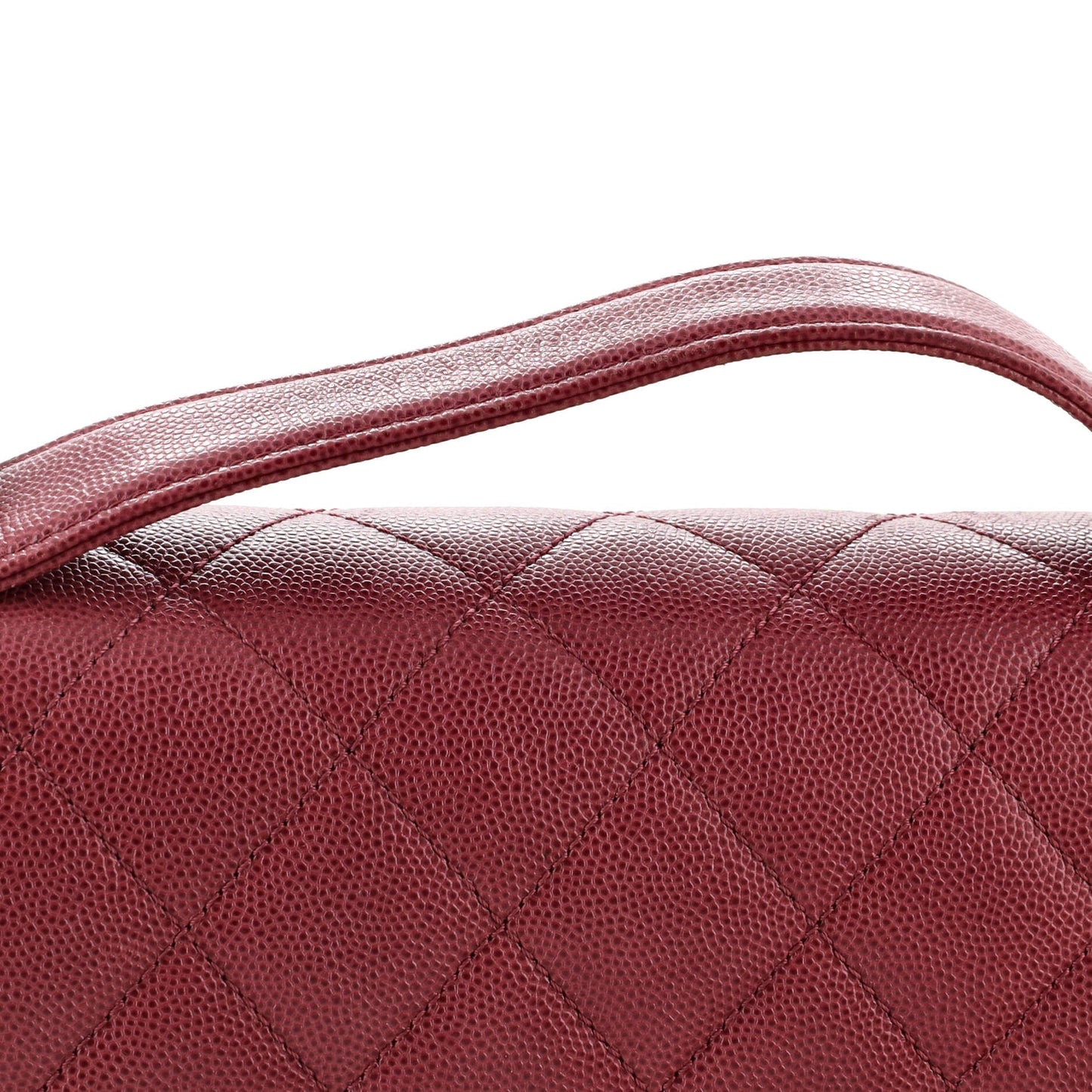 Business Affinity Flap Bag Quilted Caviar Large