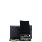 Wallet on Chain Quilted Iridescent Caviar