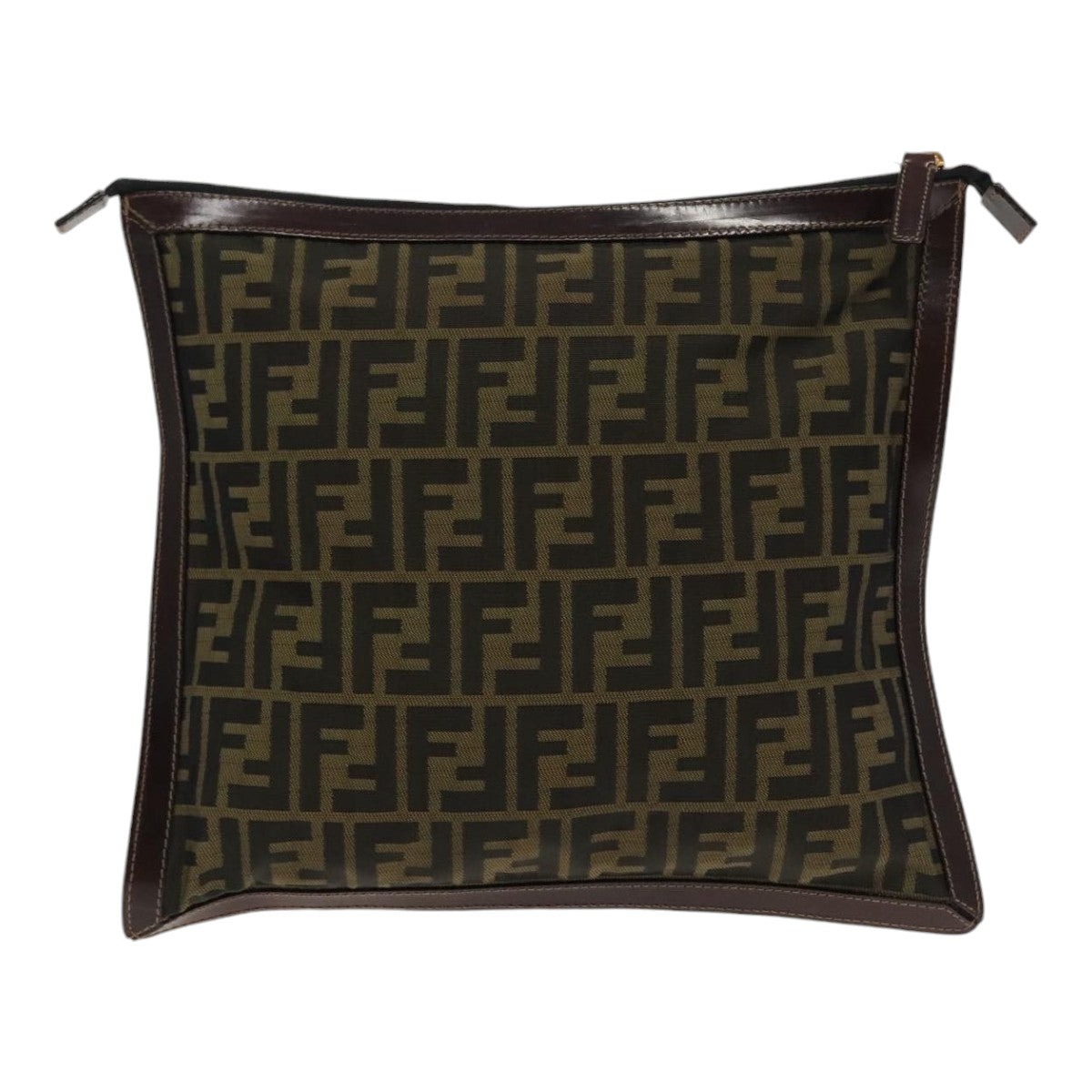 Fendi Zucca  Canvas Clutch Bag