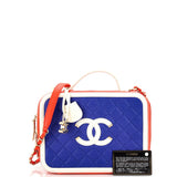 Filigree Vanity Case Quilted Caviar Large