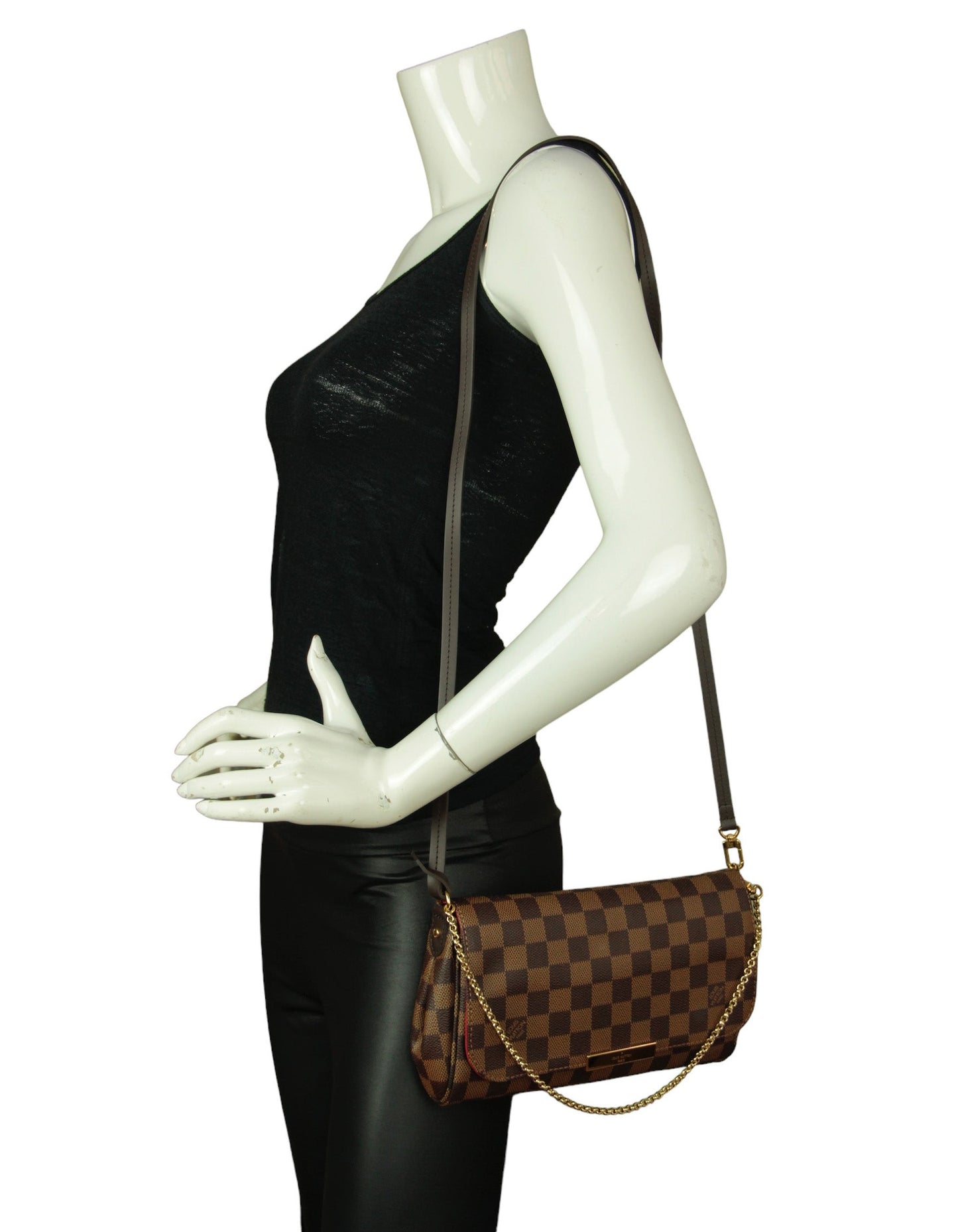 Louis Vuitton Damier Ebene Favorite MM Crossbody Bag