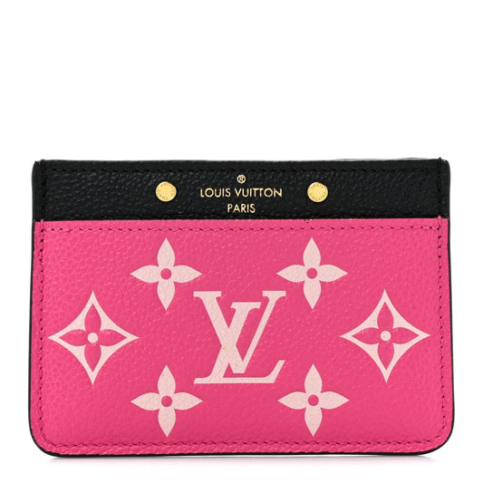 Louis Vuitton Empreinte Spring In The City Card Holder Black White Pink