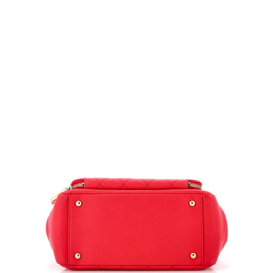 Business Affinity Tote Quilted Caviar Small