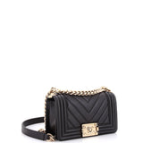 Boy Flap Bag Chevron Lambskin Small