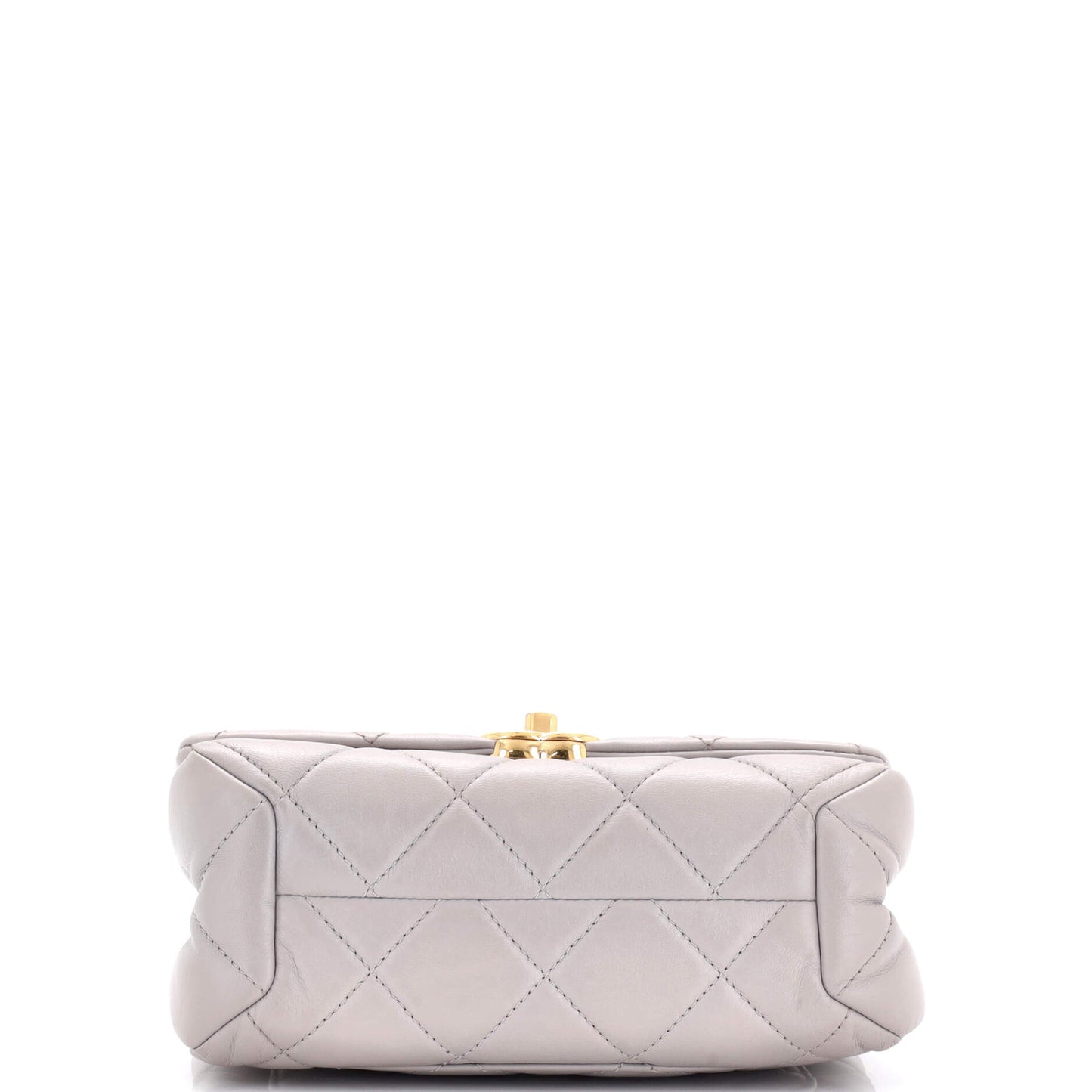 Color Match Flap Bag Quilted Lambskin Small