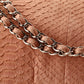 Classic Double Flap Bag Python Jumbo
