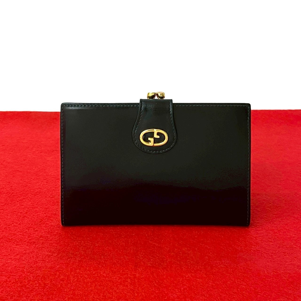 Gucci Old Gucci GG Logo Leather Wallet