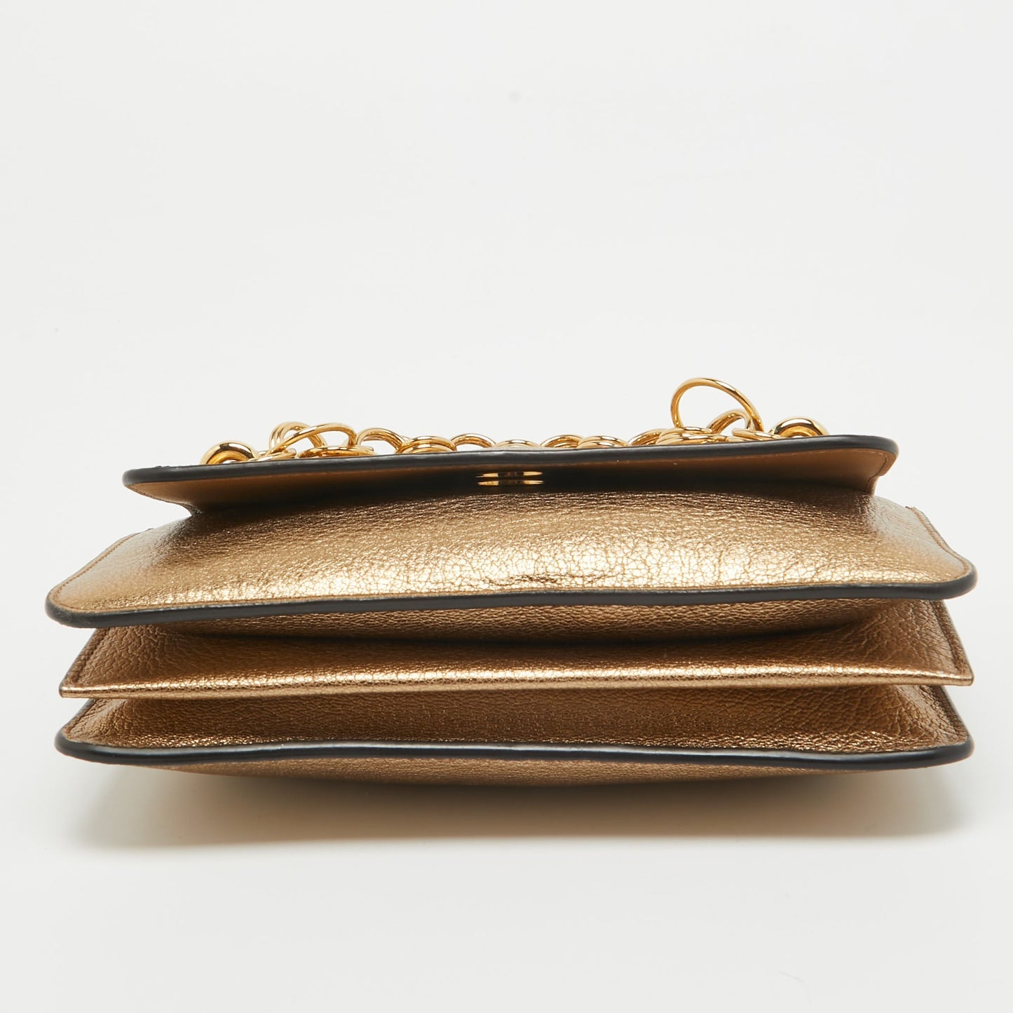 Chloe  Leather Drew Bijou Clutch