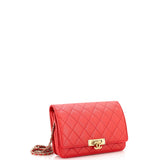 Golden Class Wallet on Chain Quilted Caviar