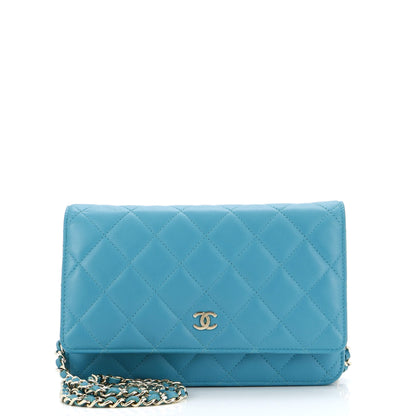 Wallet on Chain Quilted Lambskin