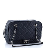 Camera Case Flap Bag Quilted Caviar Medium