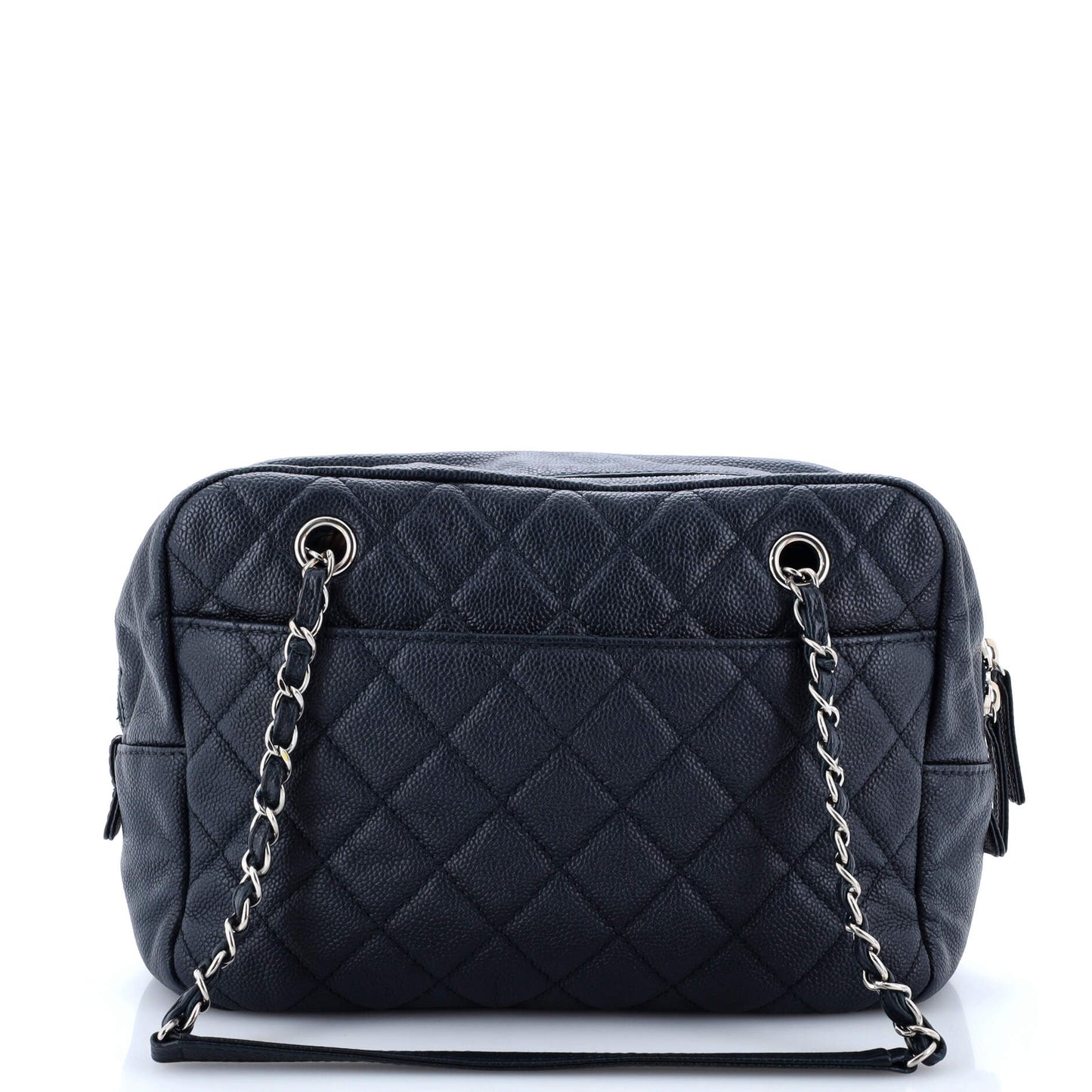 Camera Case Flap Bag Quilted Caviar Medium