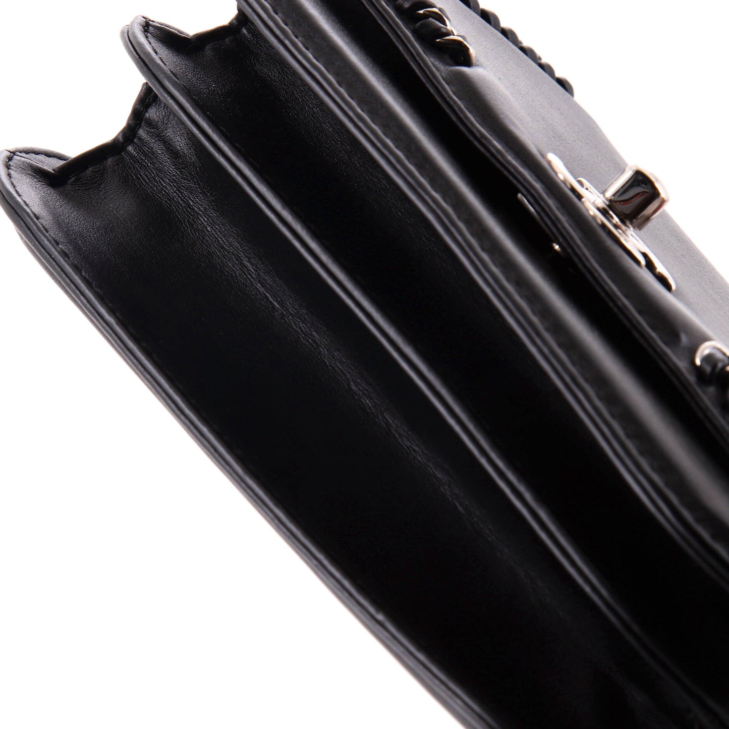 Braided Chic Flap Bag Calfskin Small