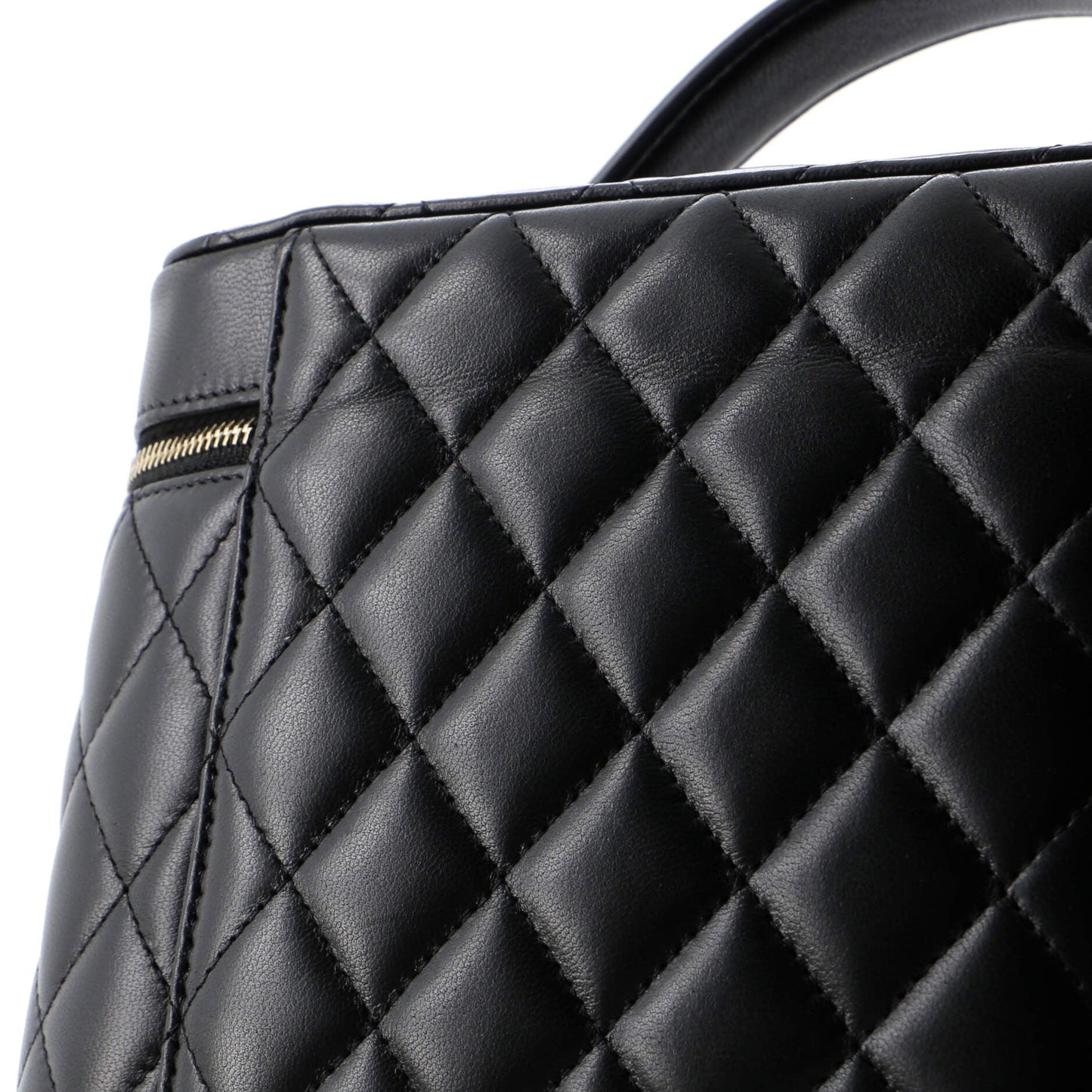 Cosmetic Case Quilted Lambskin Small